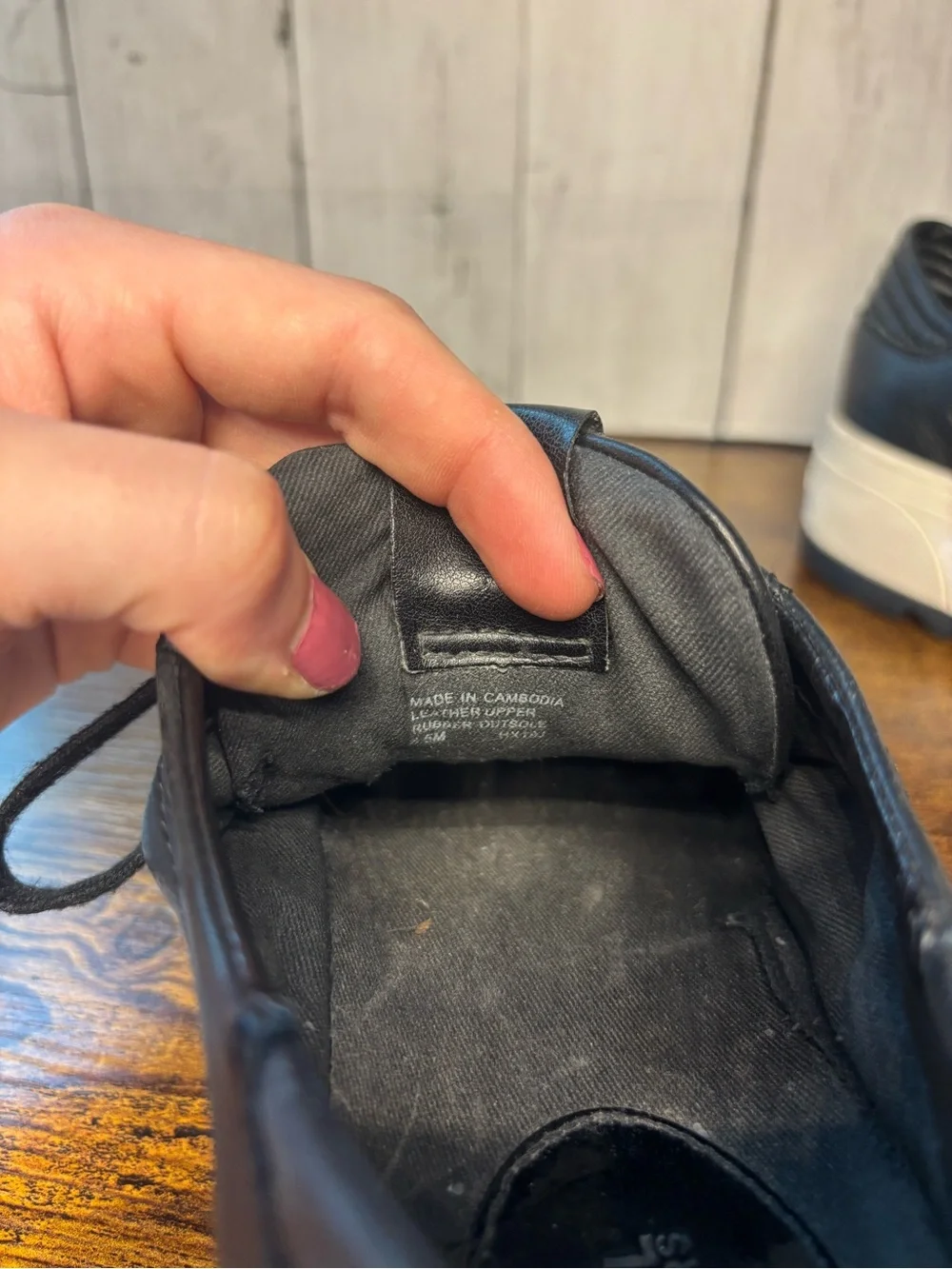 Micheal Kors Black Platform Leather Lace-Up Sneakers